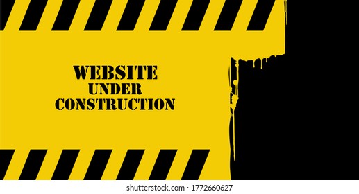 Website Under Construction On Warning Sign Stock Vector (Royalty Free ...