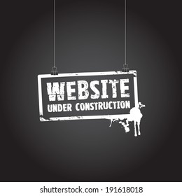 website under construction sign