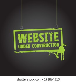website under construction sign
