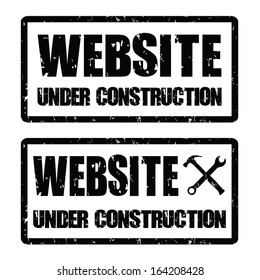 "website under construction" sign (vector illustration)