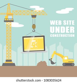 website under construction vector design.