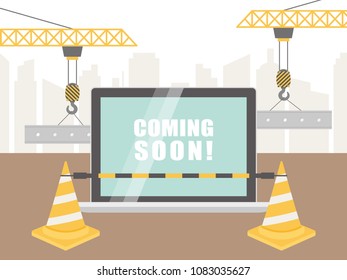 website under construction vector design.