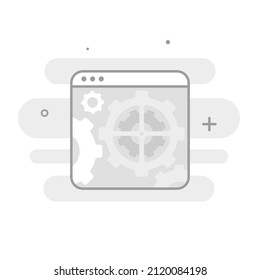 website under maintenance concept illustration flat design vector eps10. modern graphic element for landing page, empty state ui, infographic, icon