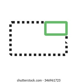 Website, unselect, tabs icon vector image. Can also be used for material design. Suitable for web apps, mobile apps and print media.