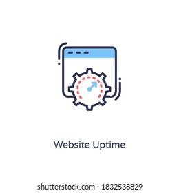Website Uptime icon in vector. Logotype