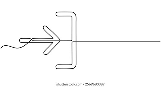 Website user logout isolated icon, web site account log out linear icon, site profile exit outline vector icon, Logout exit icon Thin line flat illustration, continuous one line drawing, Logout.