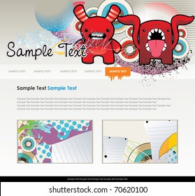 website vector cartoon characters