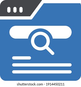 icono de color de glifo vectorial del sitio web
