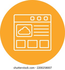 Website vector icon. Can be used for printing, mobile and web applications.