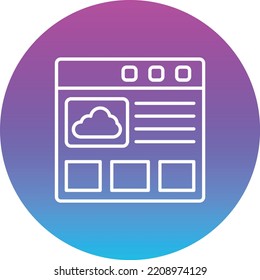 Website vector icon. Can be used for printing, mobile and web applications.