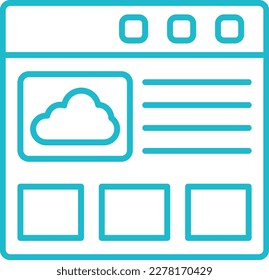 Website vector icon. Can be used for printing, mobile and web applications.