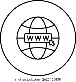 Website vector icon. Can be used for printing, mobile and web applications.