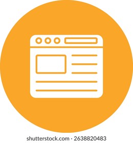Website vector icon. Can be used for printing, mobile and web applications.