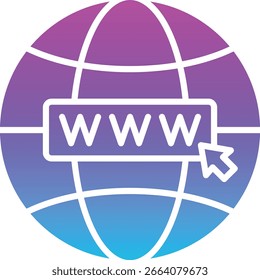 Website vector icon. Can be used for printing, mobile and web applications.