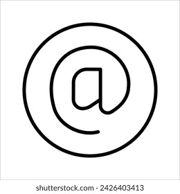 website vector icon. Communication icon symbol, on white background.