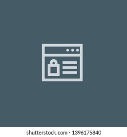 Website vector icon. Website concept stroke symbol design. Thin graphic elements vector illustration, outline pattern for your web site design, logo, UI. EPS 10.