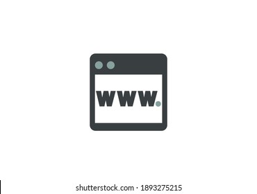 Website vector icon. Editable stroke. Symbol in Line Art Style for Design, Presentation, Website or Apps Elements, Logo. Pixel vector graphics - Vector