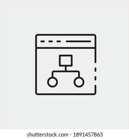 Website vector icon illustration sign