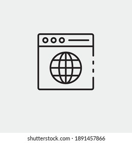 Website vector icon illustration sign