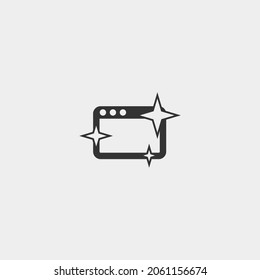 Website vector icon illustration sign