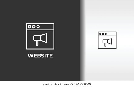 Website Vector, Icon Or Logo Sign Isolated Symbol Illustration