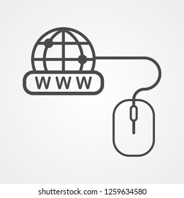 Website vector icon sign symbol