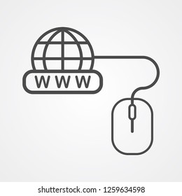 Website vector icon sign symbol
