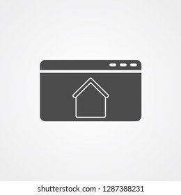 Website vector icon sign symbol