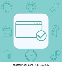 Website vector icon sign symbol