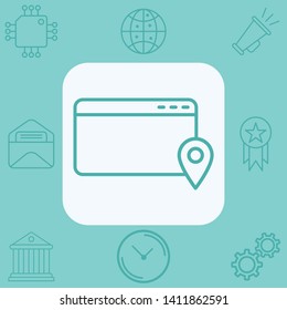 Website vector icon sign symbol