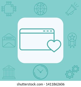 Website vector icon sign symbol