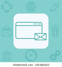 Website vector icon sign symbol