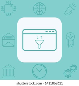 Website vector icon sign symbol
