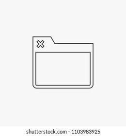 Website vector icon webpage line vector icon