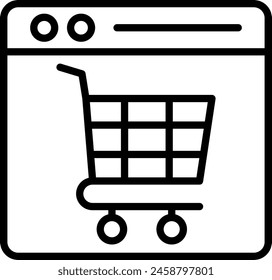 Website Vector Line Icon Design