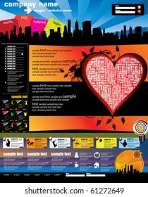 Website vector template