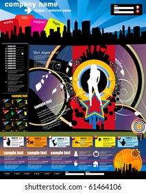 Website vector template