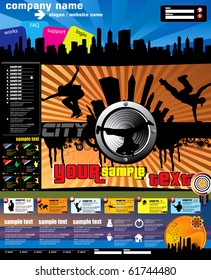 Website vector template