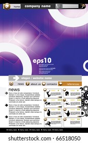 Website vector template