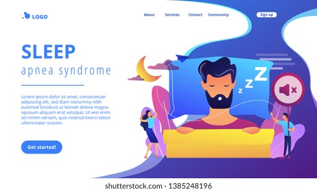 Website vibrant violet landing web page template.