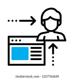 Website visitor icon