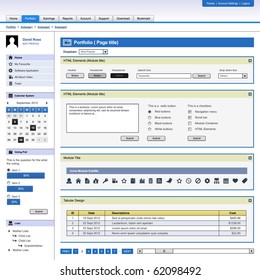 Website Web Design Element Frame Template