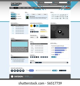 Website Web Design Elements Template