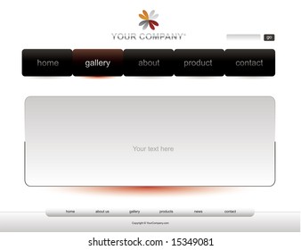 Website white template