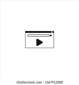 website window icon looking for interesting and cool videos