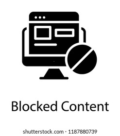 A website window showing blocked web content for safe usage of internet 