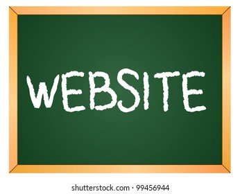 "website" word written on chalkboard