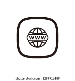 Website, www icon sign symbol
