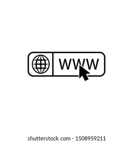 website www icon template, website www design element