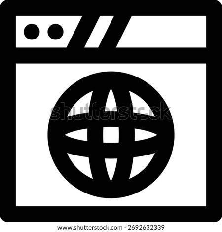 Website, www, World Wide Web Outline Icon